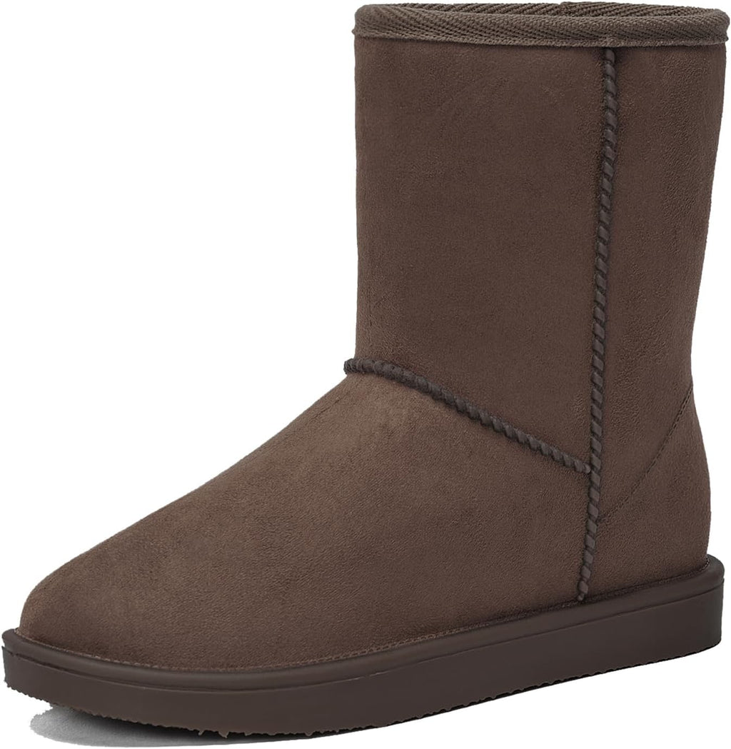 Women's Waterproof Rubber Snow Boots with Non-Slip Sole