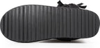 Women's Suede Mid-Calf Snow Boots with Side Bows