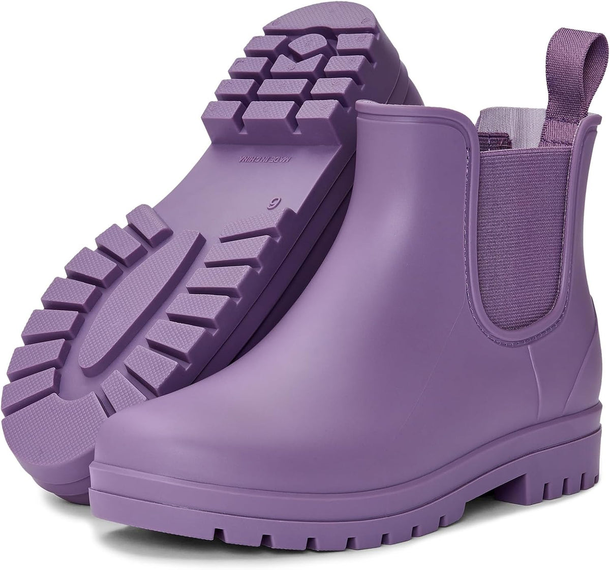 Women's Waterproof Chelsea Ankle Rain Boots, Matte Finish
