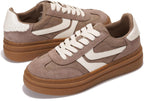 Women's Platform Sneakers with Memory Foam Insole, Lace-Up