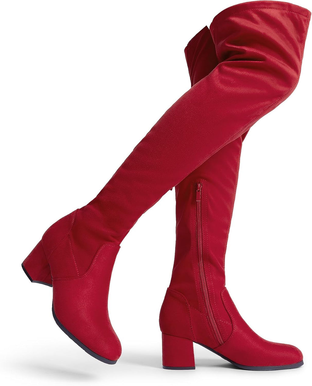 Women's Over-the-Knee Thigh High Block Heel Boots
