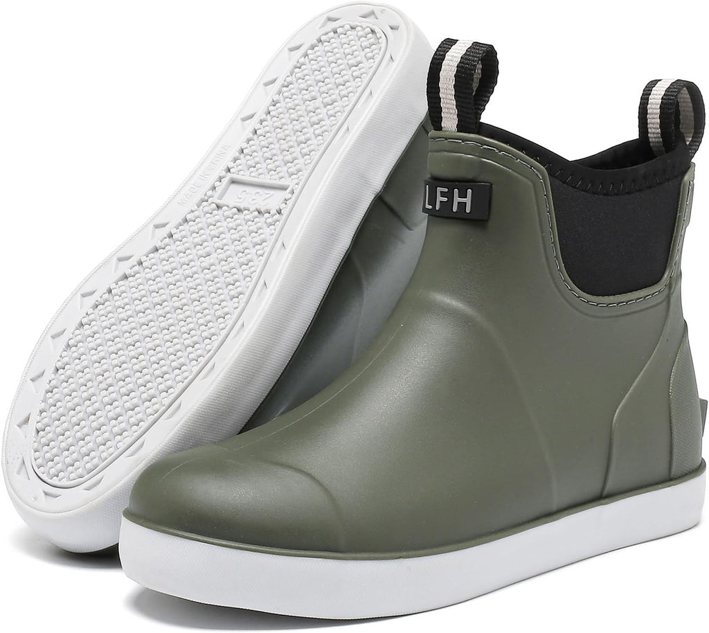 Women's Waterproof Ankle Deck Boots for Fishing & Garden