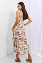 Women's Dresses Sleeveless Floral Maxi Dress Pink