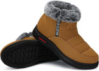 Women's Waterproof Platform Snow Boots, Fleece-Lined Ankle