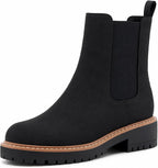 Women's Chunky Block Heel Chelsea Ankle Boots, Slip-On
