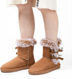 Women's Mid-Calf Snow Boots with Faux Fur Lining
