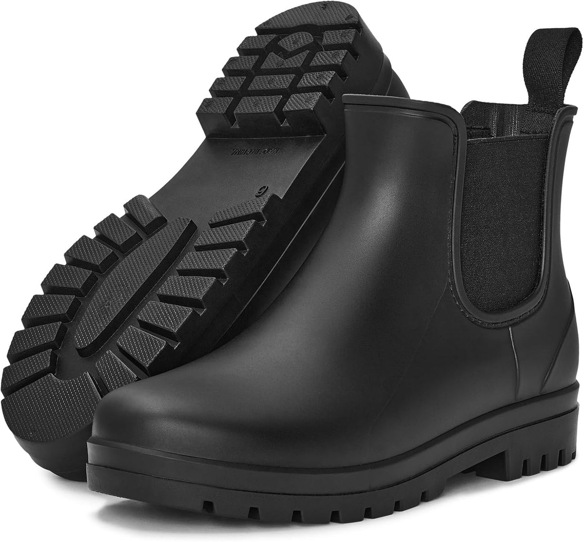 Women's Waterproof Chelsea Ankle Rain Boots, Matte Finish