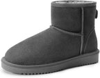 Women's Suede Mini Snow Boots with Faux Fur Lining