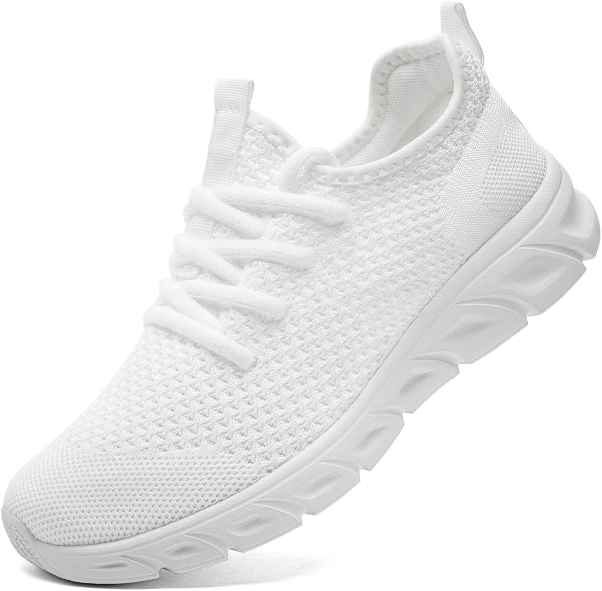 Women's Breathable Mesh Walking Sneakers, Lace-Up