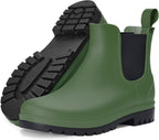 Women's Waterproof Chelsea Ankle Rain Boots, Matte Finish