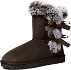 Women's Mid-Calf Snow Boots with Faux Fur Lining