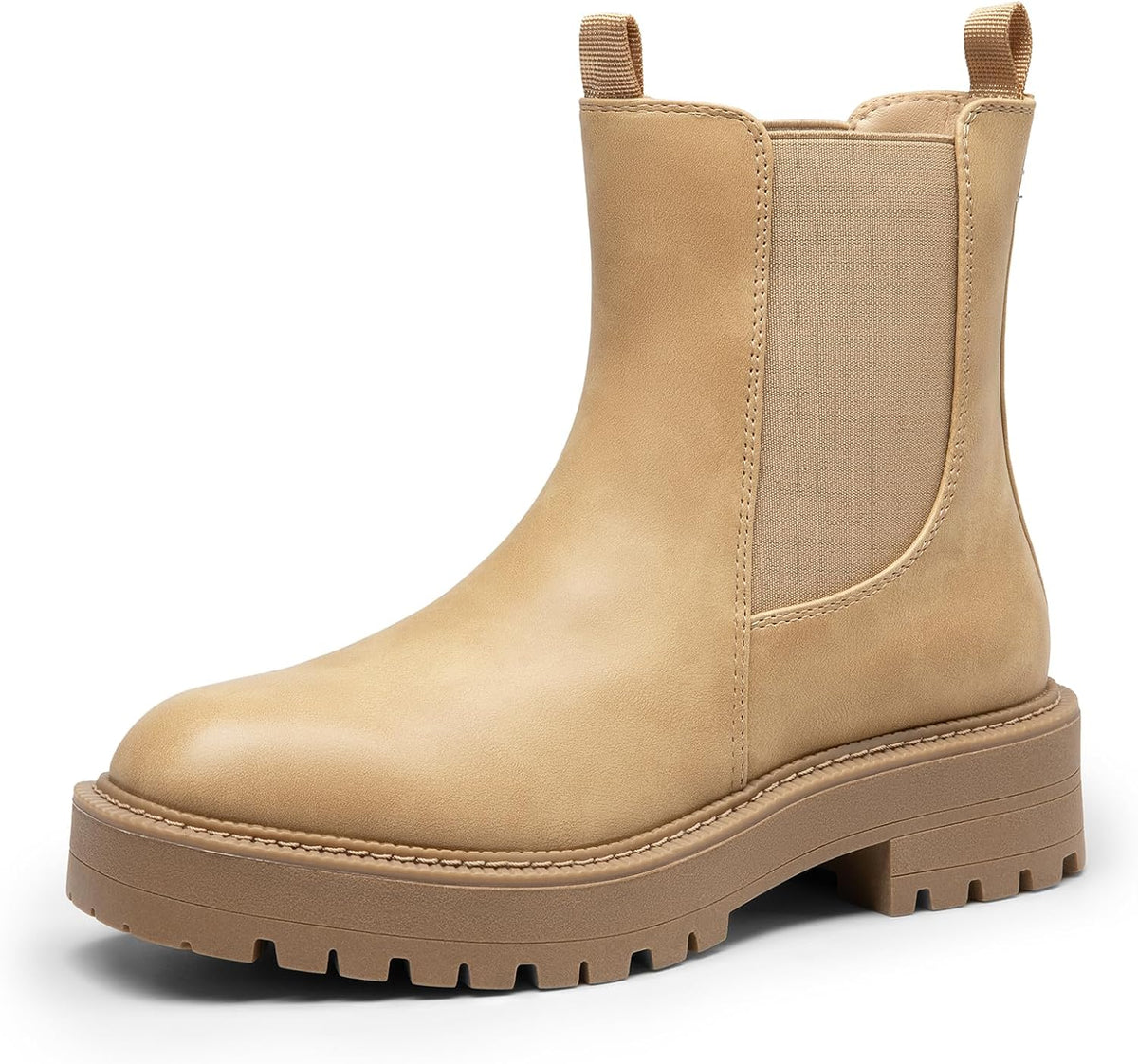 Women's Chunky Heel Chelsea Ankle Boots, Slip-On Booties