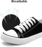 Unisex Canvas Low Top Sneakers for Women and Men