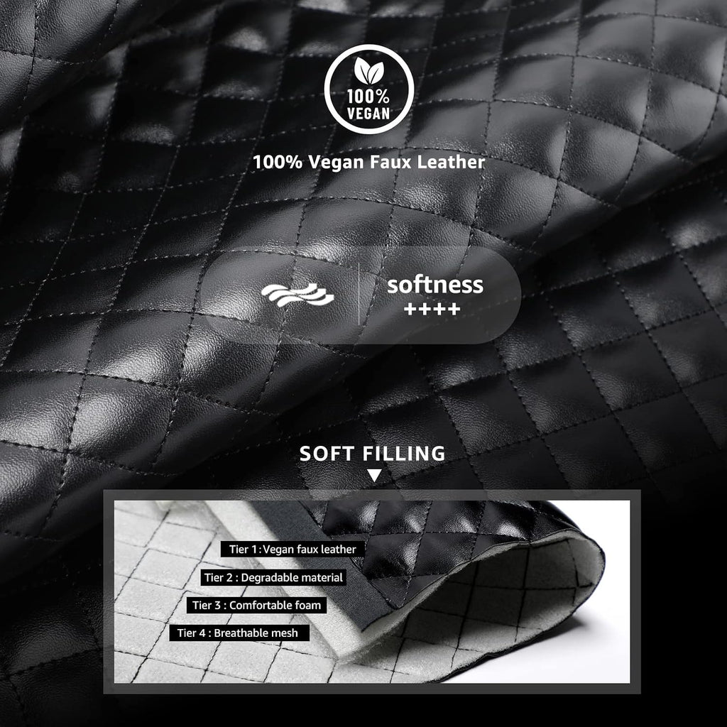 Women's Quilted Slip-On Sneakers in Vegan Faux Leather