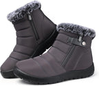 Women's Waterproof Snow Boots with Faux Fur Lining, Non-Slip