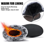 Women's Waterproof Fur Lined Snow Ankle Boots, Slip-On