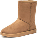 Women's Waterproof Rubber Snow Boots with Non-Slip Sole