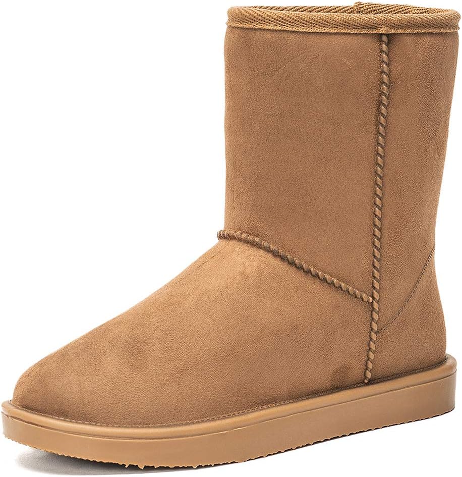 Women's Waterproof Rubber Snow Boots with Non-Slip Sole