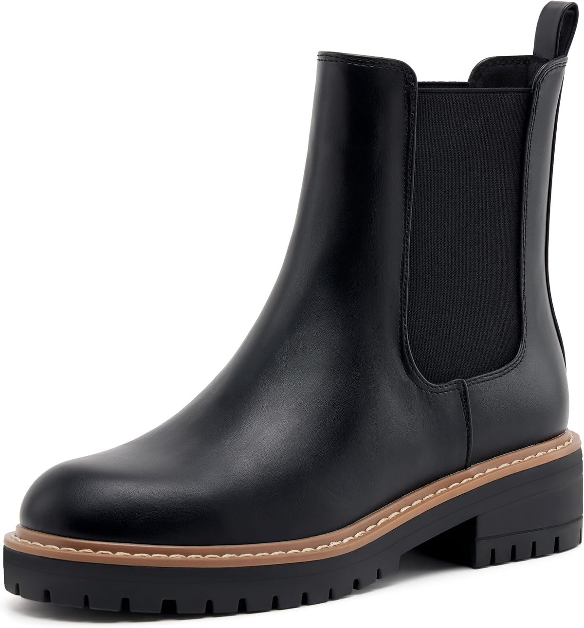 Women's Chunky Block Heel Chelsea Ankle Boots, Slip-On