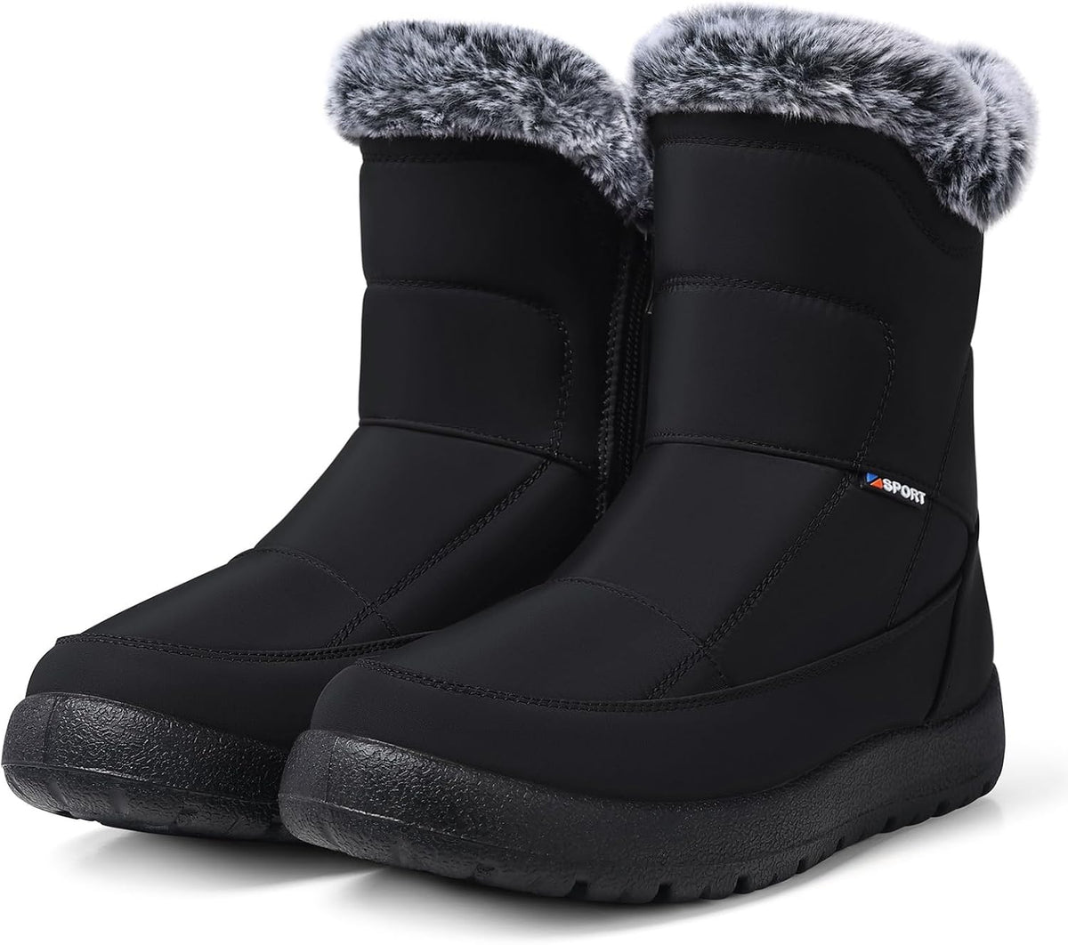 Women's Waterproof Faux Fur-Lined Snow Ankle Boots