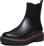 Women's Low Heel Chelsea Platform Ankle Boots