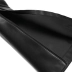 Women's Black Knee High Platform Boots with Inside Zip