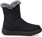 Women's Waterproof Faux Fur-Lined Snow Ankle Boots