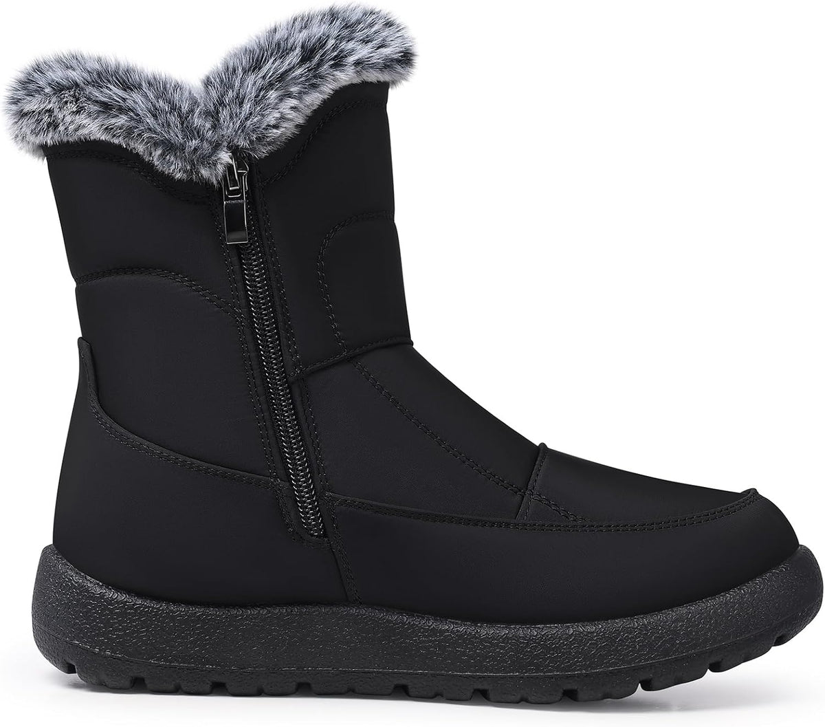 Women's Waterproof Faux Fur-Lined Snow Ankle Boots