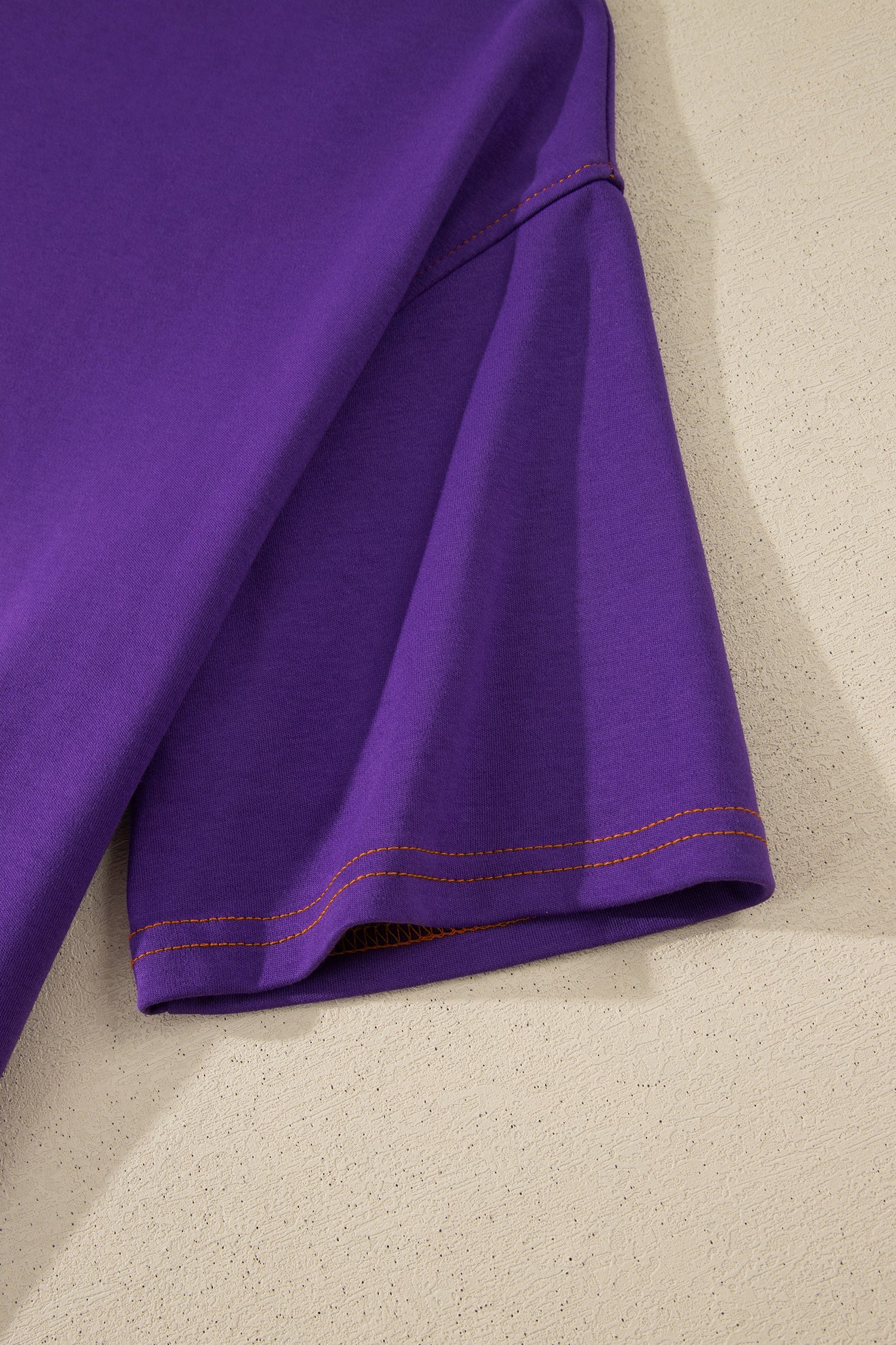 Reversible Contrast Stitching Mock Neck T-Shirt