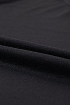 Plus Size Solid Rolled Short Sleeve T-Shirt