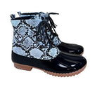Womens Lace Up Rain Boots in 2 Color Options - VacationGrabs