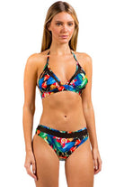 Women's Swimwear Swimwear - Two Piece Tropical Bikini