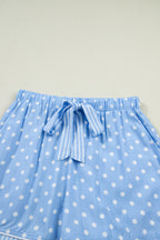 Polka Dot Top & Shorts Pajama Set