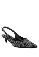 Zehra Boucle Slingback Sandals - VacationGrabs