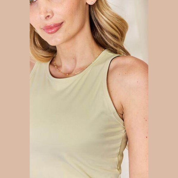 Essential Round-Neck Slim Tank - VacationGrabs