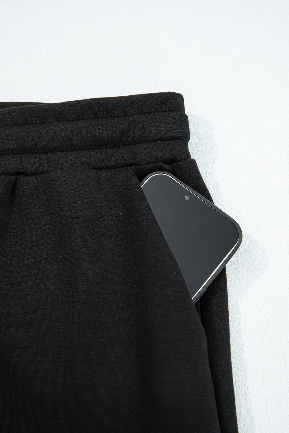 Ensemble pull col zippé et pantalon à cordon de serrage