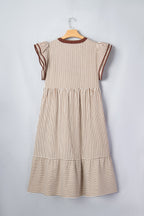 Nadia Flutter Sleeve Maxi PLUS Dress