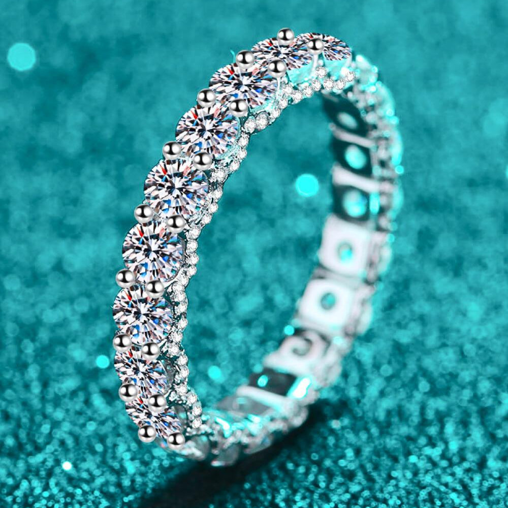 Women's Jewelry - Rings Women's Elegant Charmed Moissanite Ring