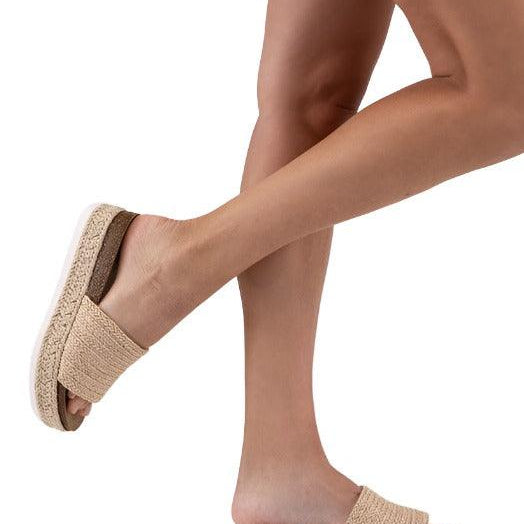 Women's Shoes - Sandals Espadrille Flatform Slide Sandals