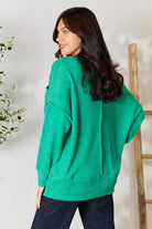 Women's Sweaters Zenana Round Neck Long Sleeve Sweater