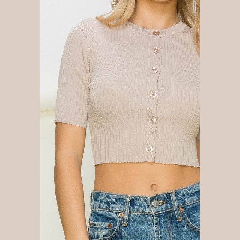 Women's Touch of Sweetness Cropped Cardigans - VacationGrabs