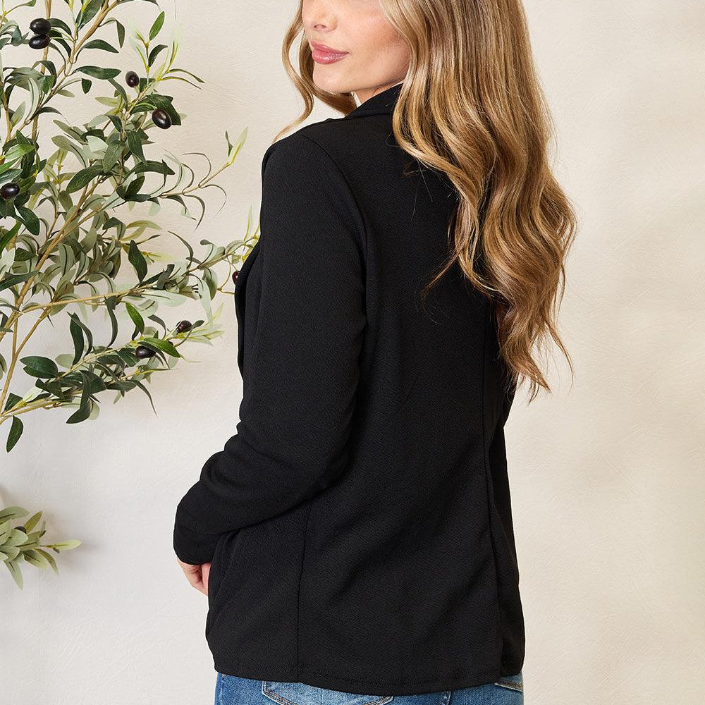Women's Blazers Heimish Full Size Open Front Long Sleeve Blazer