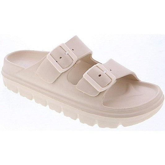 Women's Shoes - Sandals Double Strap Waterproof Slides