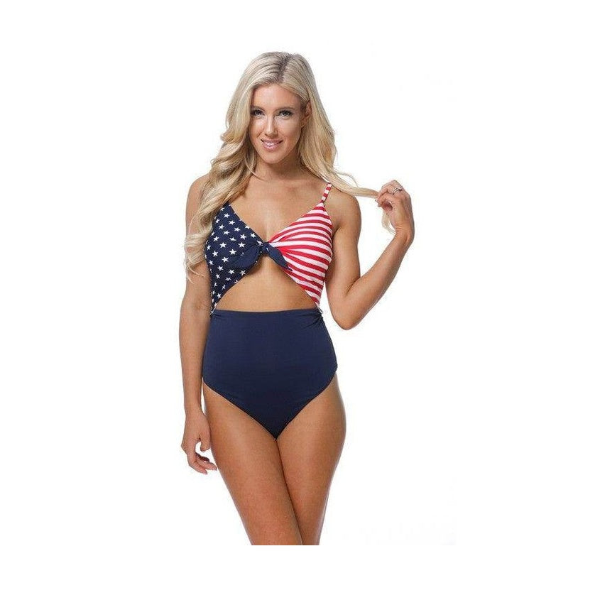 4Th Of July American Flag One Piece - VacationGrabs