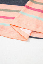 Stripe Short Sleeve Crew Neck T-Shirt