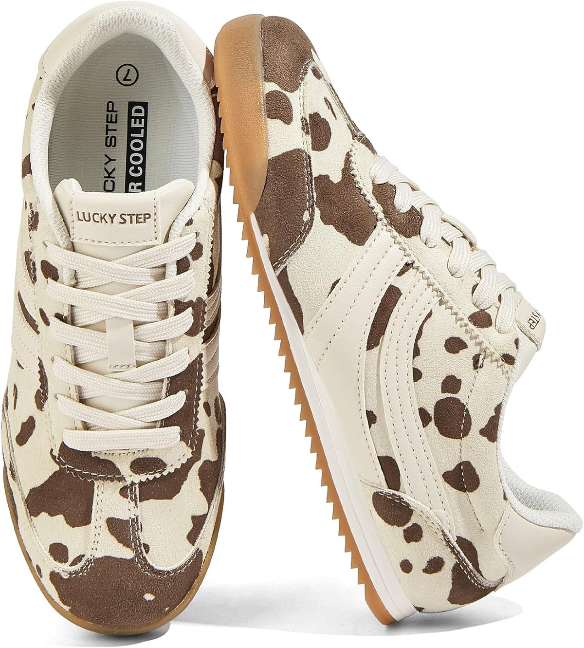 Women's Retro Tennis Sneakers - Nylon & Suede Slim Fit