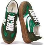 Women's Platform Sneakers with Memory Foam Insole, Lace-Up