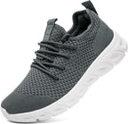 Women's Breathable Mesh Walking Sneakers, Lace-Up