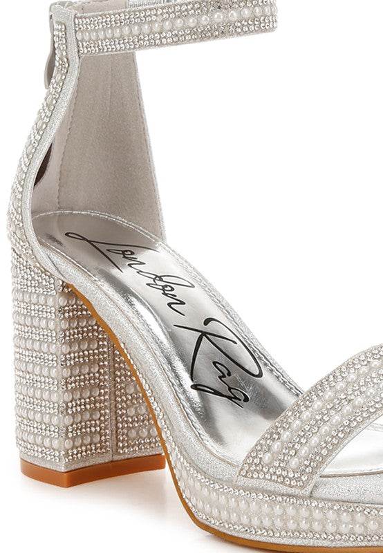 Mejuri Rhinestones And Pearl Embellished Sandals - VacationGrabs