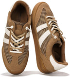 Women's White Leather Slip-On Sneakers with Memory Foam